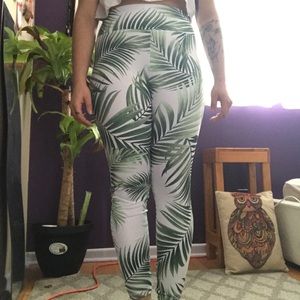 Palm Leaf Printed Leggings